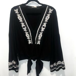 Western Bell Sleeve Blouse